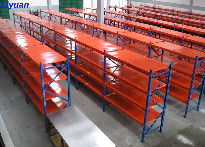 Powder Coated Long Span Racking System Customized Dimension Anti Rust