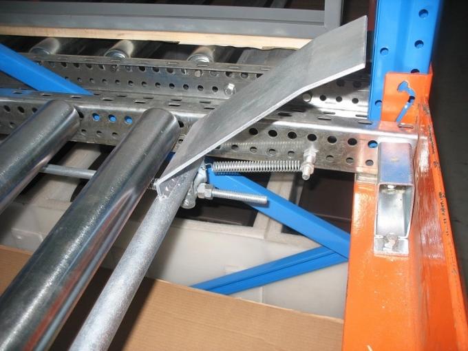 Warehouse Gravity Flow Pallet Racks Fed Rack System Steel Heavy Duty