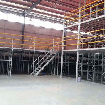 Warehouse Steel Construction Platform Bolted Fire Protect Industrial Storage Mezzanine