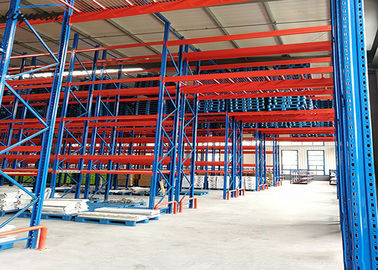Storehouse Very Narrow Aisle Racking Adjustable Width 2300-3500mm Blue Coated
