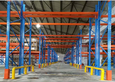 Robot Welding Very Narrow Aisle Pallet Racking , Warehouse Rack System Accessories Included