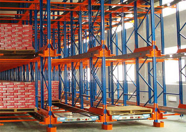 Radio Controlled Warehouse Metal Storage Racks System Optional Dimension