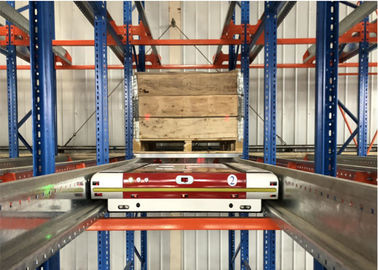 Safety Automated Pallet Storage Systems , Radio Shuttle Warehouse Metal Racks