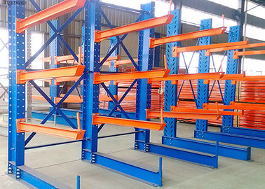 Large Capacity Cantilever Lumber Rack , Industrial Cantilever Racks Stable