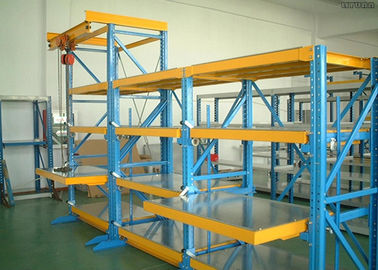 Roll Out Injection Mold Racks Customized Tool Storage With Manual Movable Carriage