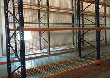 Adjustable Pallet Racking System , Robot Welding Wire Mesh Decking For Warehouse