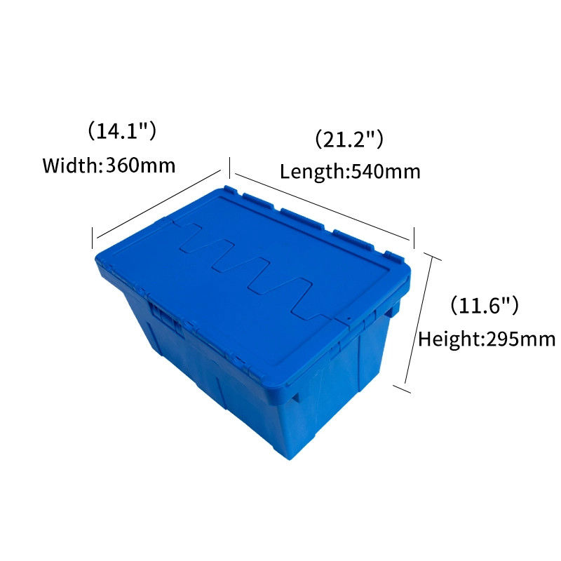 Plastic Solid Box Rfl Transport Storage Lid Solid Plastic Crate Box Nestable For Water Feature