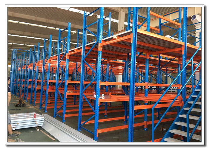 Customized Mezzanine Racking System Multi Levels Shelves Storage Steel