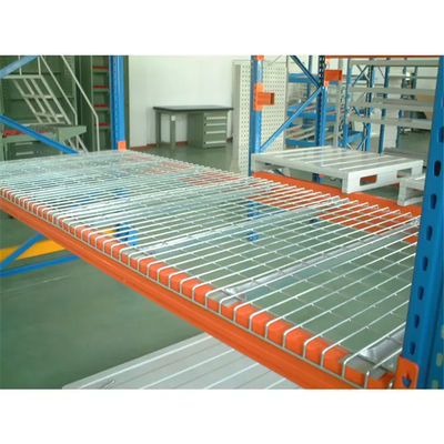 OEM Heavy Duty Pallet Racking Shelving System With Galv Powder Coating Wire Mesh Decking
