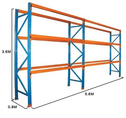 Selective Warehouse Storage Rack Heavy Duty Steel Beam Racking System