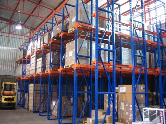 Warehouse Heavy Duty Drive In Pallet Racking System Powder Coating / Galvanized