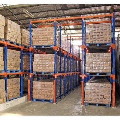 Warehouse Heavy Duty Drive In Pallet Racking System Powder Coating / Galvanized