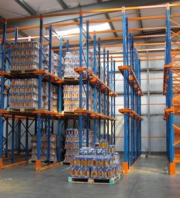 Warehouse Heavy Duty Drive In Pallet Racking System Powder Coating / Galvanized