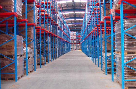 2-6 Levels Drive In Pallet Racking Heavy Duty Customized Size