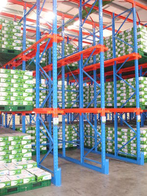 Customized Warehouse Drive In Drive Through Racking System For Cold Storage