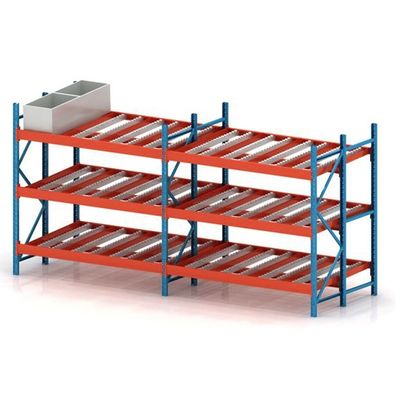 Gravity Rack Carton Flow Racking System Industrial Rolling Steel Shelving