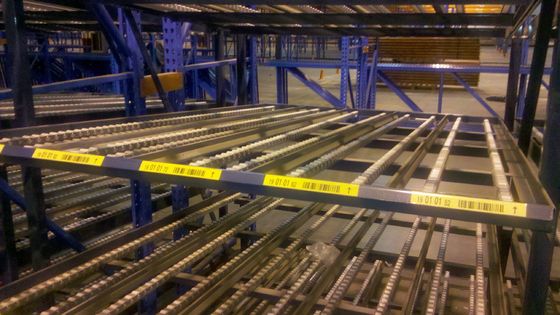 Heavy Duty Carton Flow Rack System With 100-1000 Kgs Capacity Per Bed