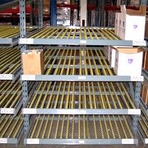 ACERACK Gravity Roller Racking , Flow Through Racking System For Warehouse Storage