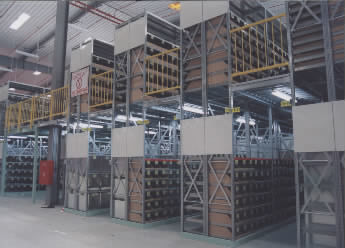 Prefabricated Steel Frame Warehouse Free Standing Modular Mezzanine Floor Kits