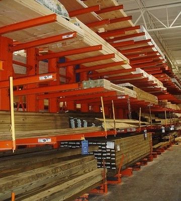OEM Light Duty Cantilever Rack Shelf , Cantilever Storage Racking Manufacturer