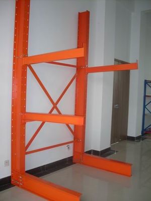 Double Side Heavy Duty Cantilever Steel Racks Customized For Warehouse