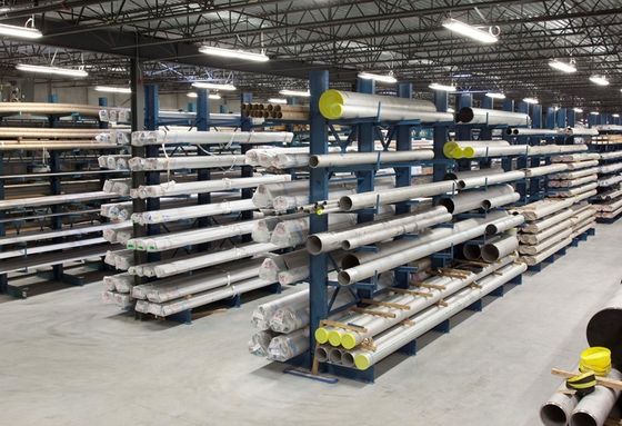 PVC Pipe Storage Steel Cantilever Sheet Metal Rack , Cantilever Arm Rack For Timber Storage
