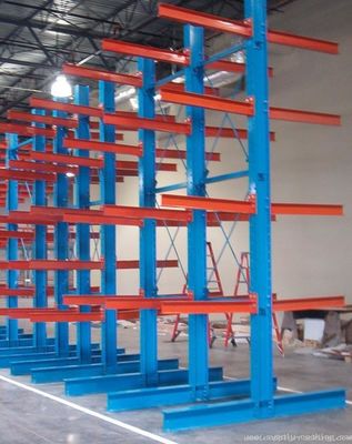 Double Sided Cantilever Storage Racks Customized For Steel Tube Storage