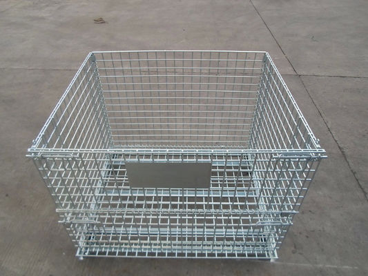 Manipulator Warehouse Storage Steel Wire Mesh Pallet Cage Welding Folding