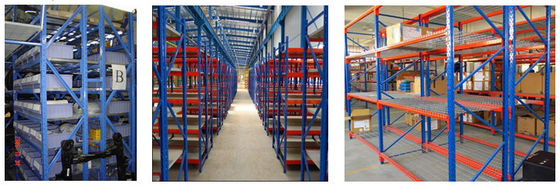 Corrosion Protection Metal Longspan Warehouse Shelving Medium Light Duty Steel Shelving