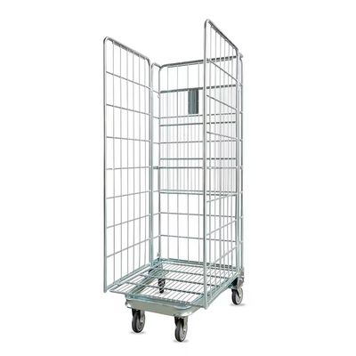 Metal Warehouse Storage Cage Nesting Security Roll Container Trolley Cage