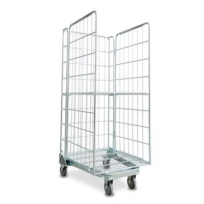 Industrial Wire Mesh Warehouse Storage Containers Folding Galvanized Welded