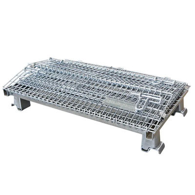 Stack Cargo Storage Wire Mesh Warehouse Storage Cage Collapsible for Logistics