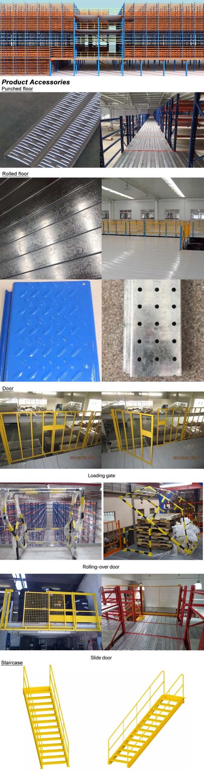 500kg-2000kg/layer Capacity Mezzanine Racking System For Industrial Storage 1