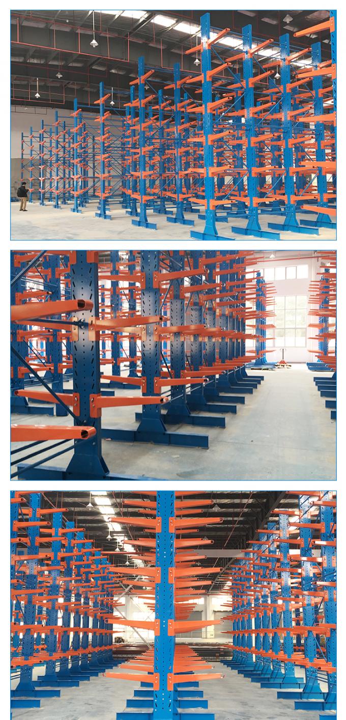 Powder Coating Cantilever Steel Rack Hot Dip Galvanised For Logistics Storage 1
